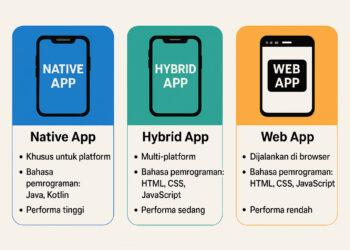 Jenis Aplikasi Android Perbedaan Native, Hybrid, dan Web Lengkap