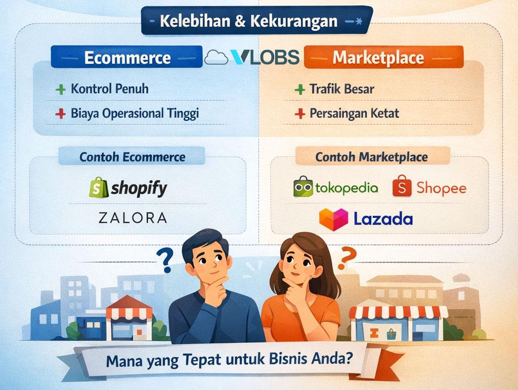 kelebihan dan kekurangan ecommerce dan marketplace