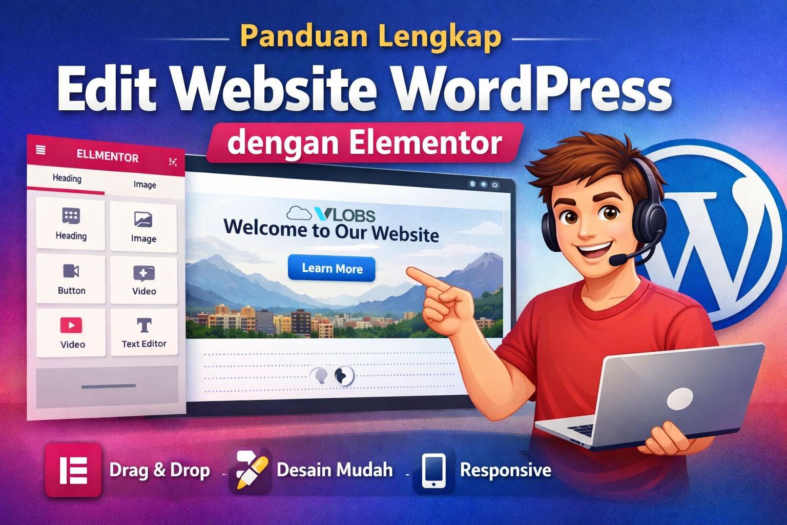 Step by step Edit Website WordPress dengan Elementor