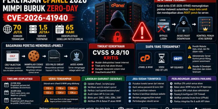 Peretasan-cPanel-2026-Mimpi-Buruk-Zero-Day-CVE 2026 41940 70 Juta Domain Terancam