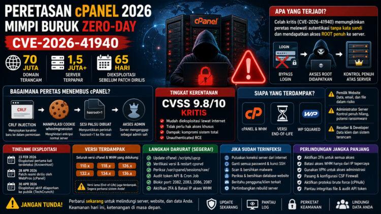 Peretasan-cPanel-2026-Mimpi-Buruk-Zero-Day-CVE 2026 41940 70 Juta Domain Terancam