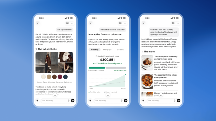 ChatGPT Hadirkan Intelligent UI dengan Visual Interaktif GPT-6