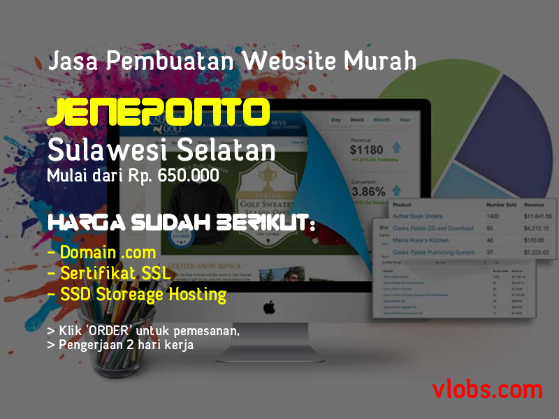 Jasa Pembuatan Website Murah Di Jeneponto - Sulawesi Selatan
