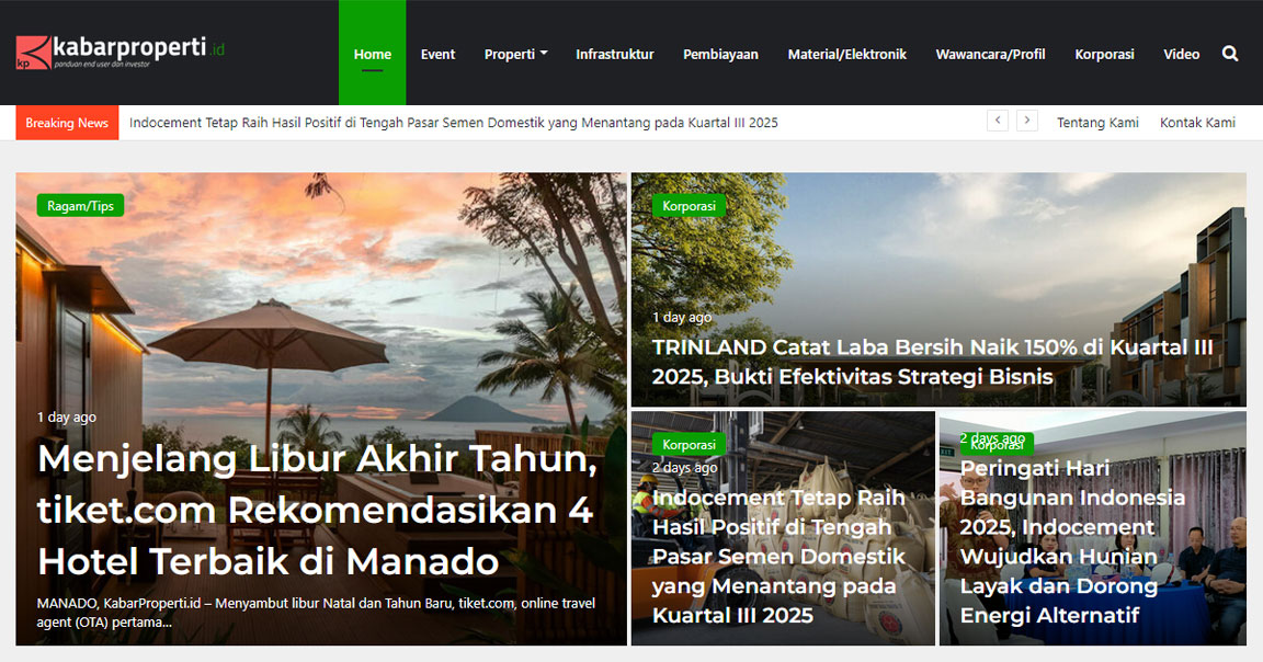portal berita properti nasional portffolio vlobs